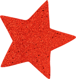 Christmas Red Star Ornament Transparent PNG